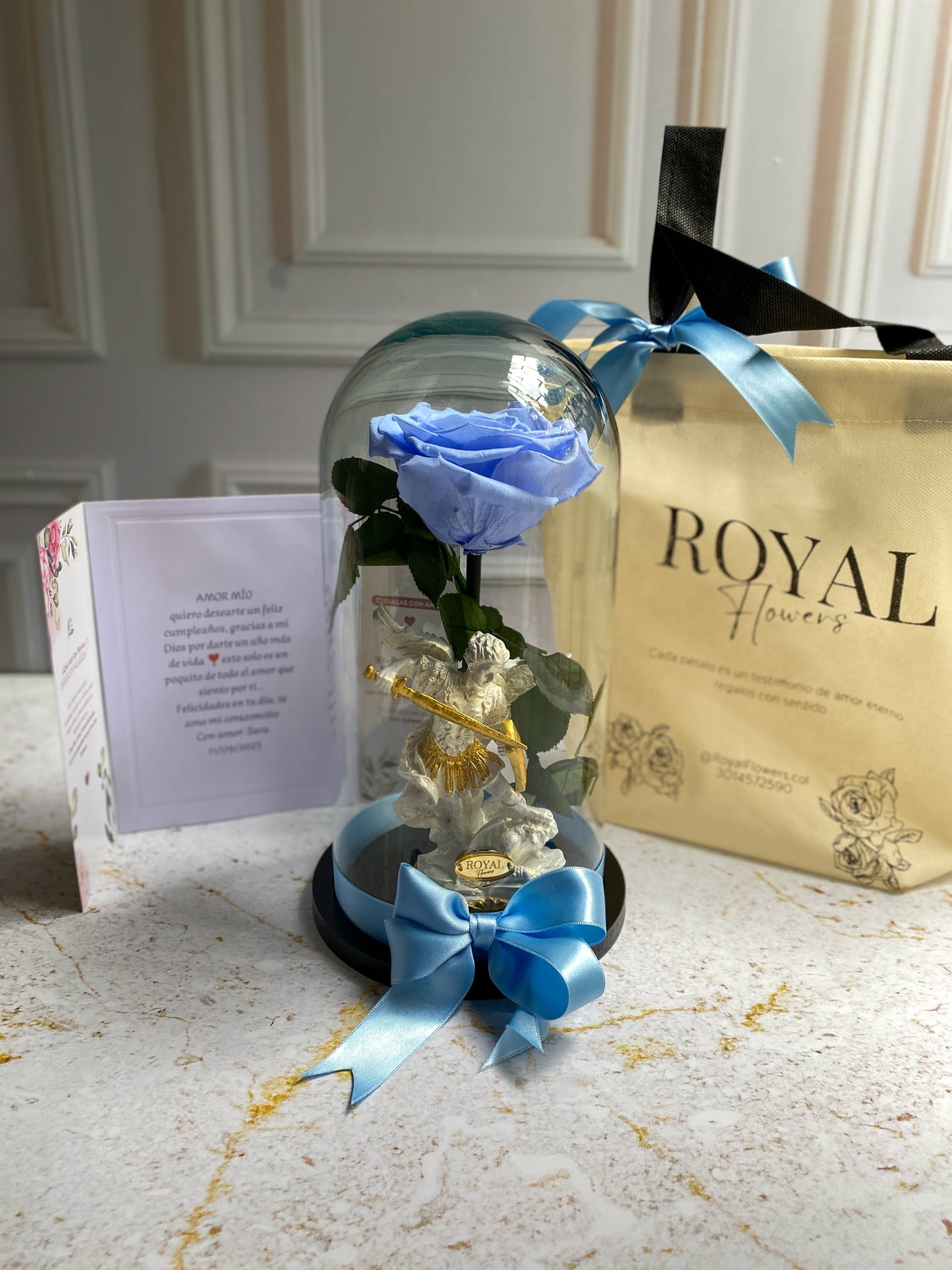 Rosa Premium & Virgen o Santo Blanco 🤍🌹✨