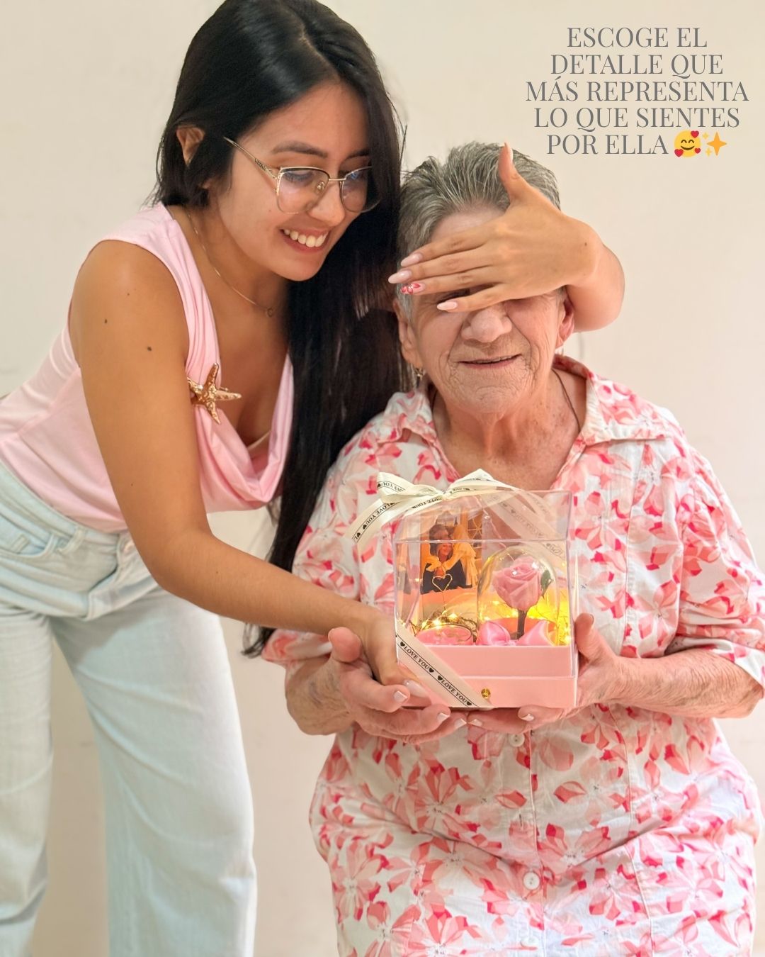 ✨💖 Eres Luz en Mi Vida - con Rosa Preservada