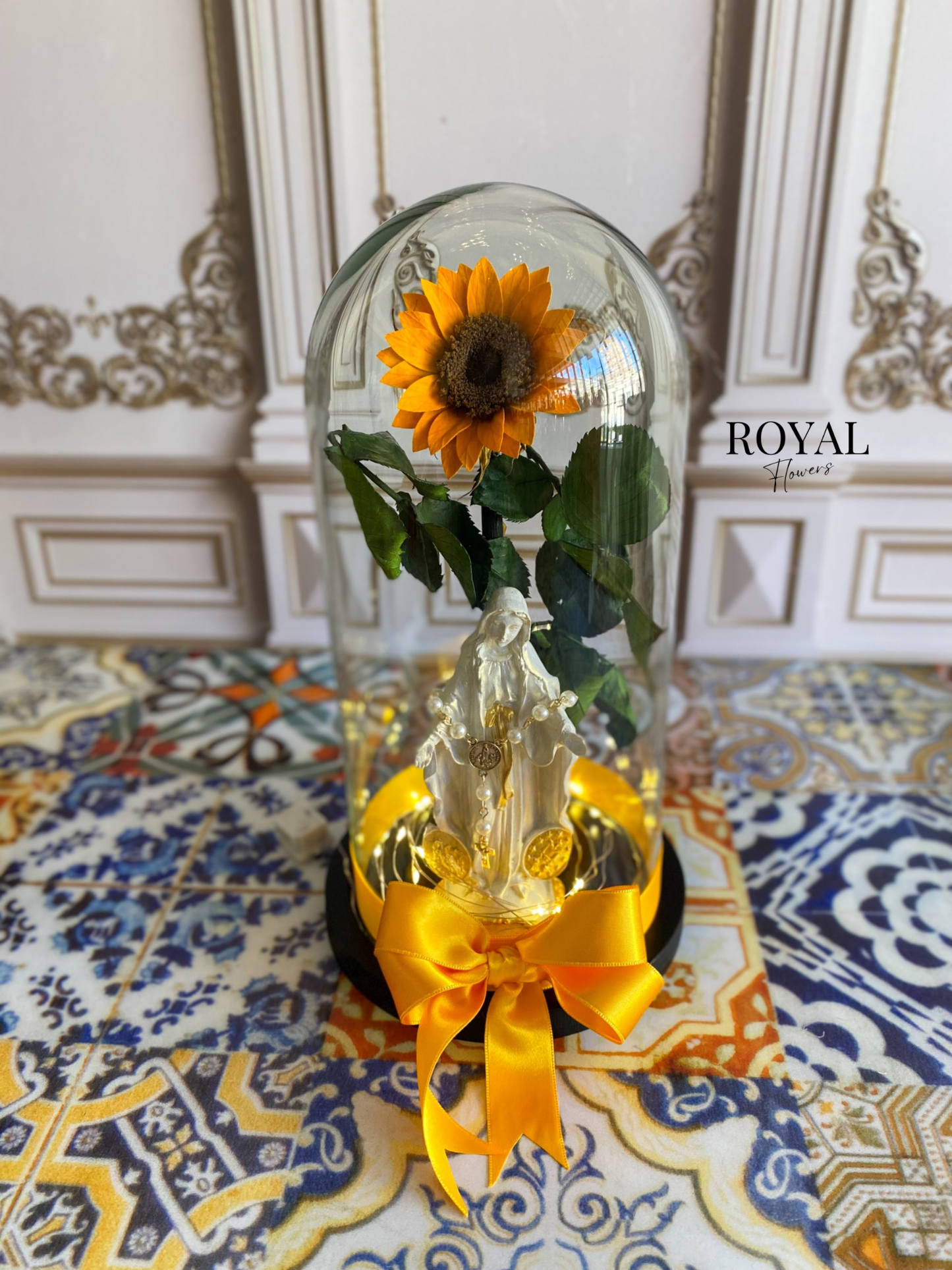 Girasol mediano con virgen