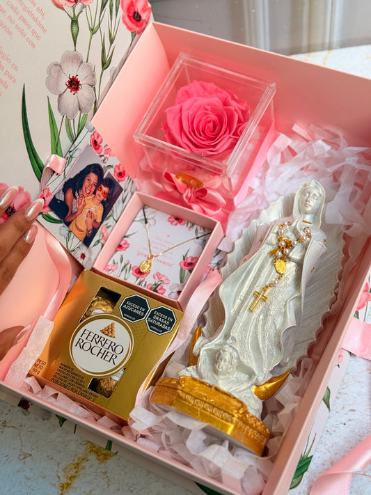KIT Emblema de Amor - con Rosa en Caja Acrílica