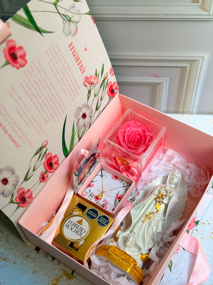 KIT Emblema de Amor - con Rosa en Caja Acrílica