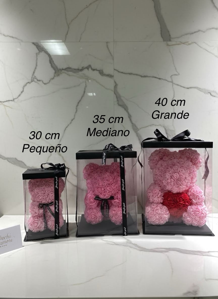 🧸Oso de Rosas – Mediano (35 cm) 🧸