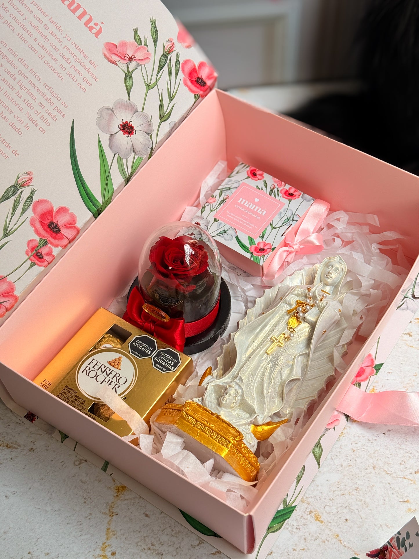 KIT Emblema de Amor- con Rosa Pequeña en Vidrio
