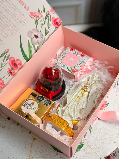 KIT Emblema de Amor- con Rosa Pequeña en Vidrio