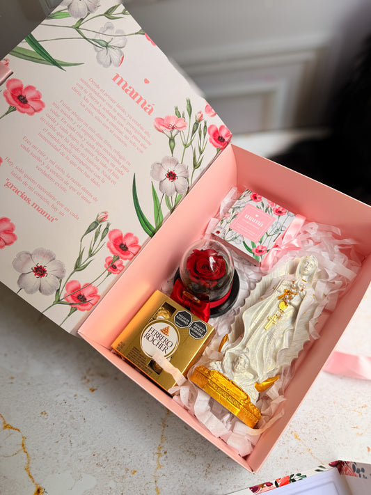 KIT Emblema de Amor- con Rosa Pequeña en Vidrio