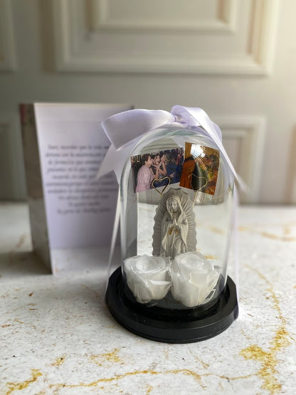 Virgen mini Doble Rosa 🌹🌹